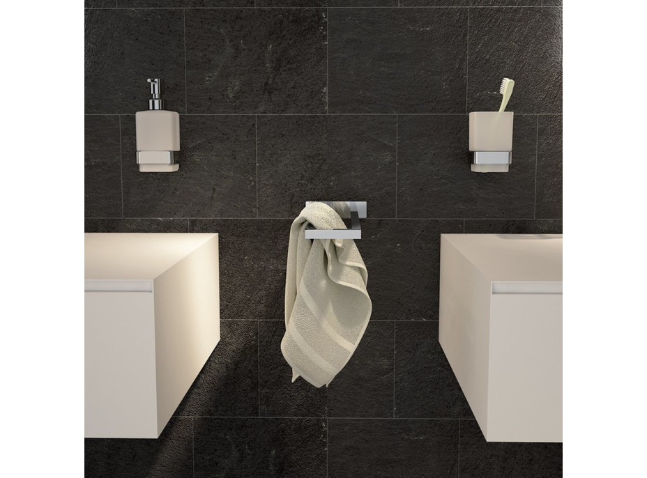 Gedy ELBA pevný držiak uterákov dvojitý, chróm A02213