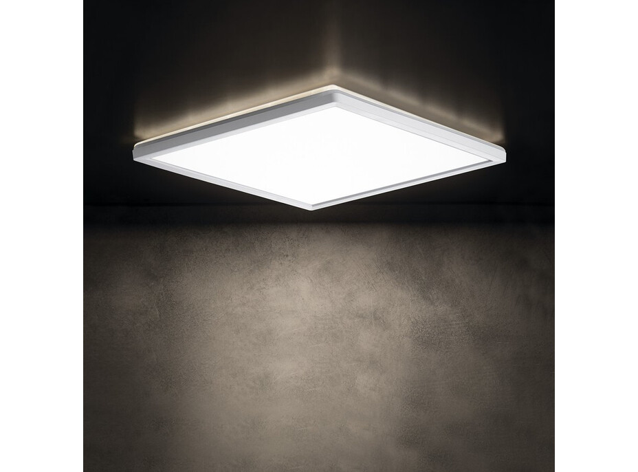 KANLUX AZPO stropné LED svietidlo, 420x420mm, 22W, 3000/4000/6000K, IP54, biela 31534