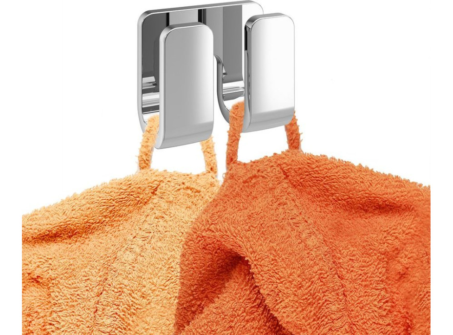 Gedy OUTLINE dvojitý háčik, chróm 322813