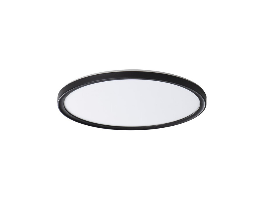 KANLUX AZPO stropné LED svietidlo, ø 290mm, 18, 5W, 3000/4000/6000K, IP54, čierna mat 31515