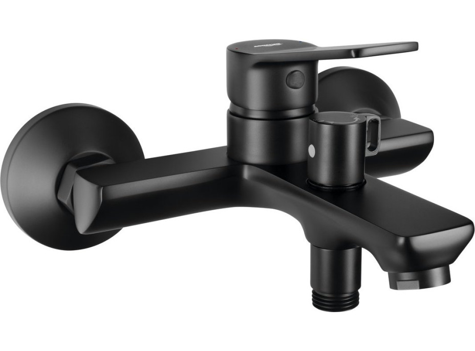 Aqualine SINTRA nástenná vaňová batéria, čierna mat SX010B