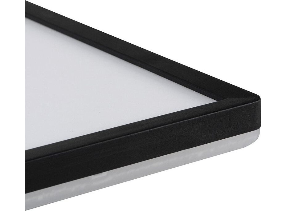 KANLUX AZPO stropné LED svietidlo, 420x420mm, 22W, 3000/4000/6000K, IP54, čierna mat 31535
