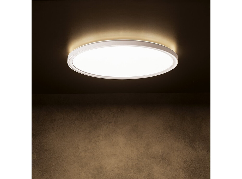 KANLUX AZPO stropné LED svietidlo, ø 420mm, 22W, 3000/4000/6000K, IP54, biela 31516