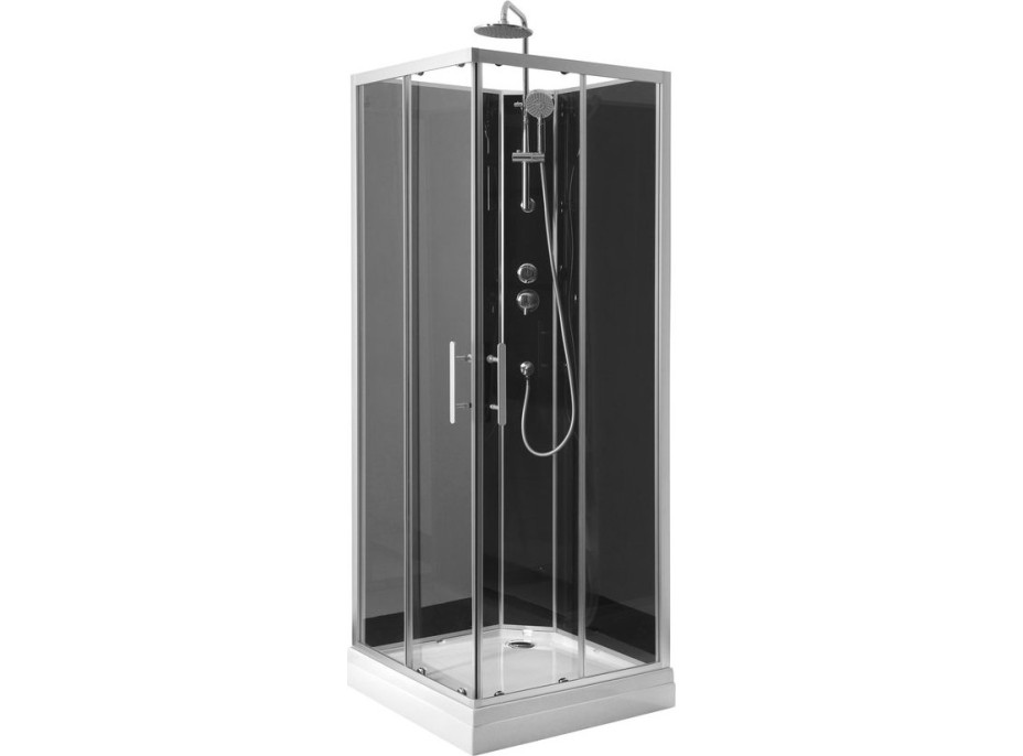 Aqualine GRANVIK štvorcový sprchový box 800x800x2180mm, číre sklo GG80X80