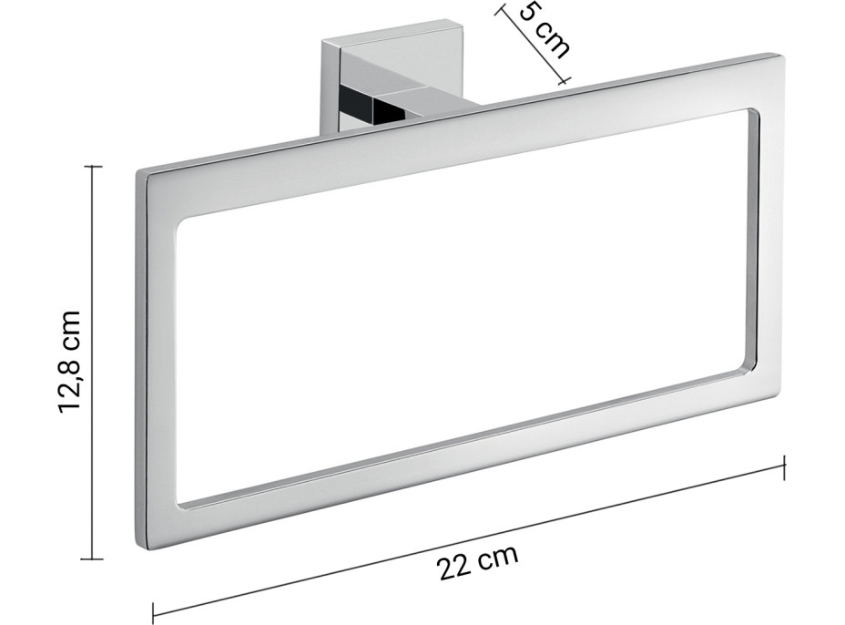 Gedy ELBA držiak uterákov, chróm A07013