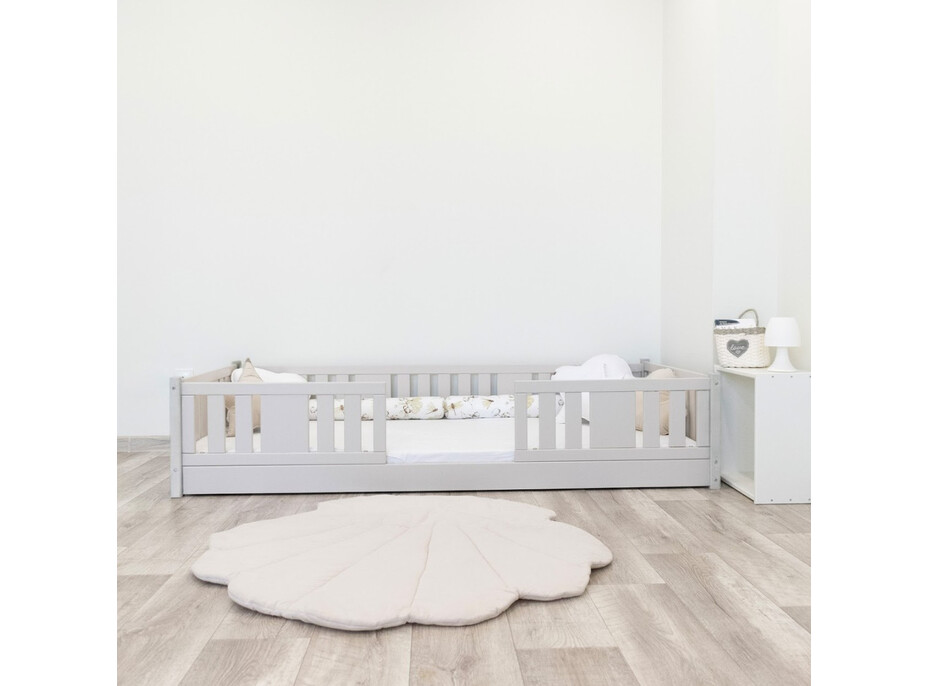 Detská Montessori posteľ z masívu borovice NIKO - 160x80 cm