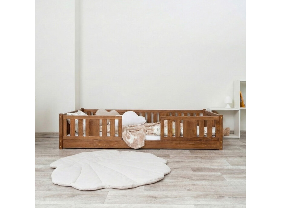 Detská Montessori posteľ z masívu borovice NIKO - 160x80 cm