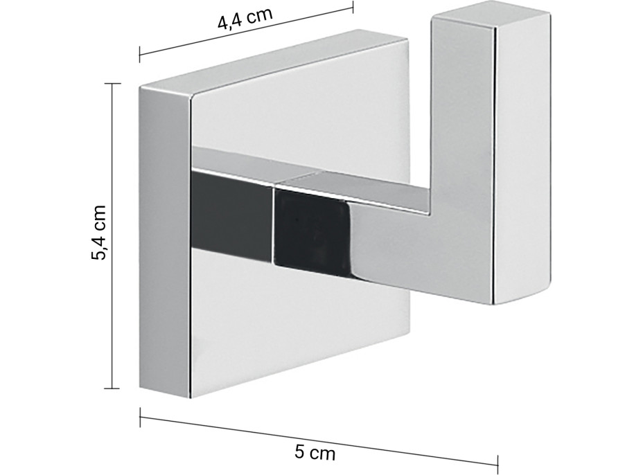 Gedy ELBA háčik, chróm A02613