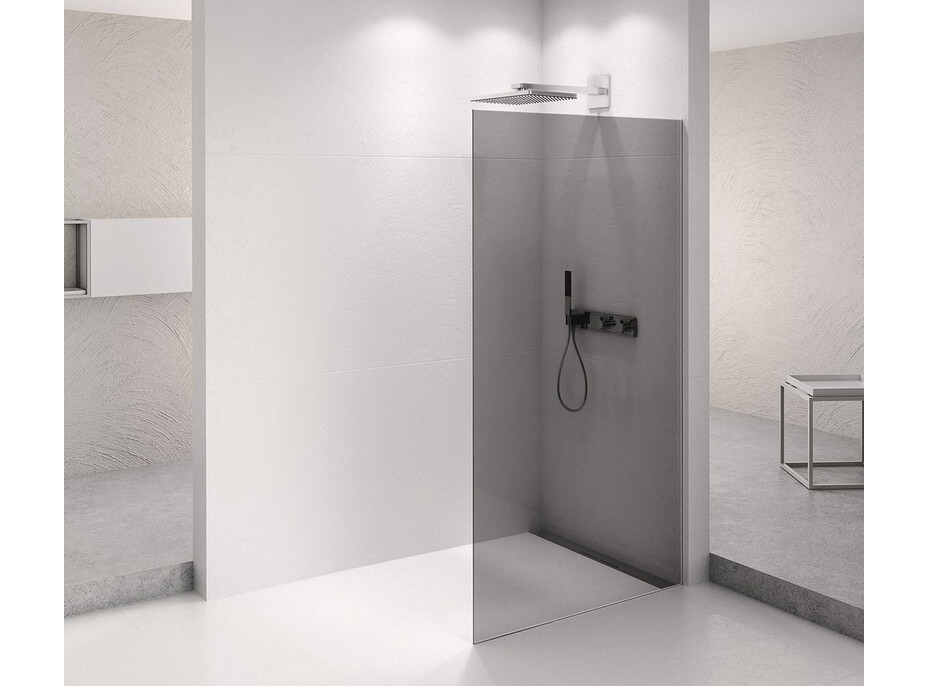 Polysan ARCHITEX CHROM sprchová zástena 1062mm, dymové sklo AXC110SC