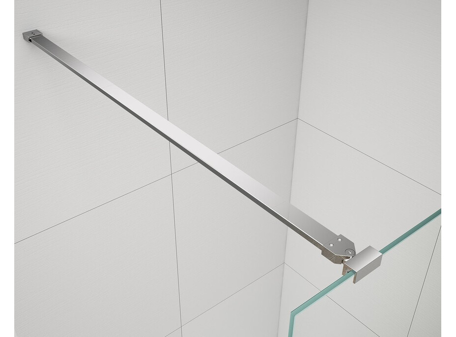 Polysan ESCA CHROME jednodielna sprchová zástena do priestoru, dymové matné sklo, 1500 mm ES1415-05