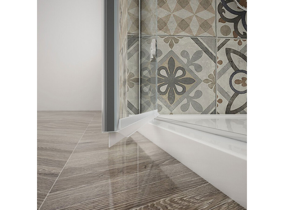 Gelco TRINITY CHROME obdĺžnikový sprchovací kút 900x800mm, matné sklo, ľavé GT5680-90ML-CH