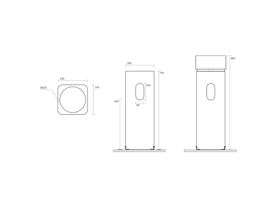Kerasan HAKO keramické umývadlo k stene, 30x88, 5x30cm, biela 554301-1