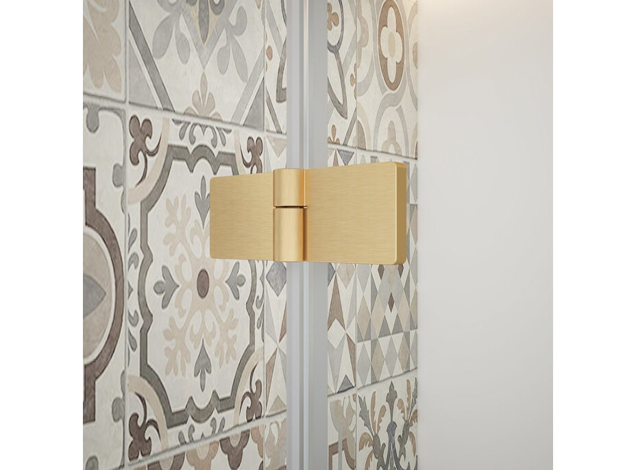 Gelco TRINITY GOLD MATT obdĺžnikový sprchovací kút 1000x900mm, matné sklo, pravé GT5690-10MR-G