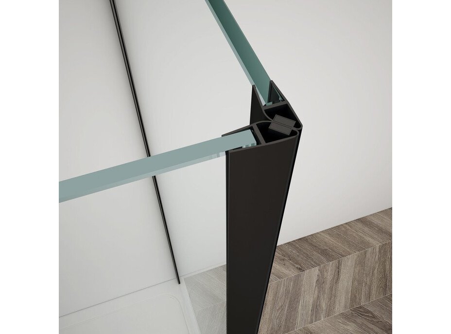 Gelco TRINITY BLACK obdĺžnikový sprchovací kút 1100x900mm, číre sklo, ľavé GT5690-11CL-B