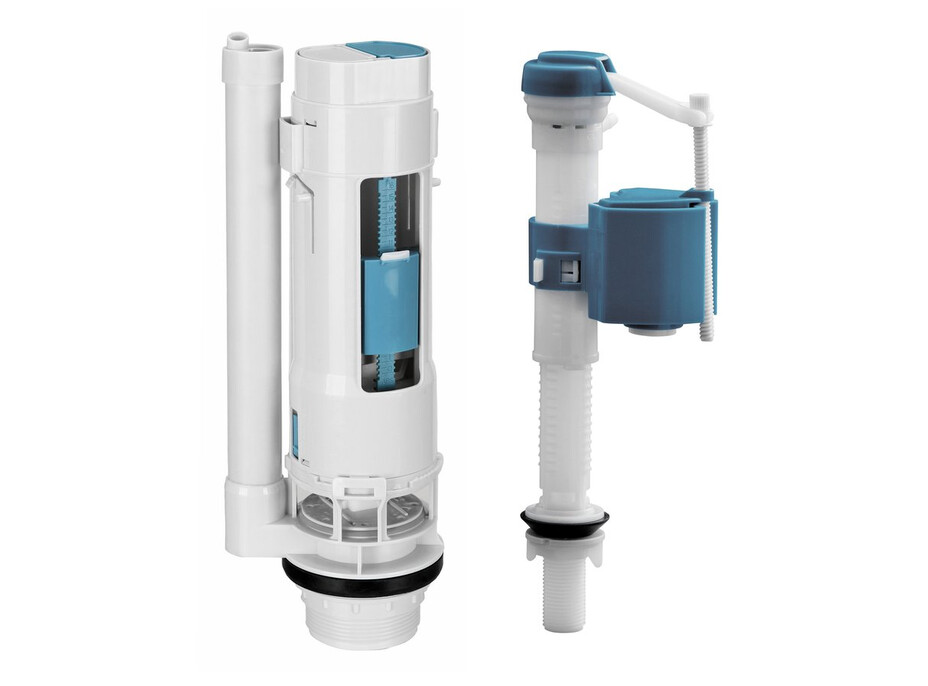 Aqualine Splachovacia súprava s DUAL tlačidlom 49mm, spodné napúšťanie 1/2", chróm NDPC108-1