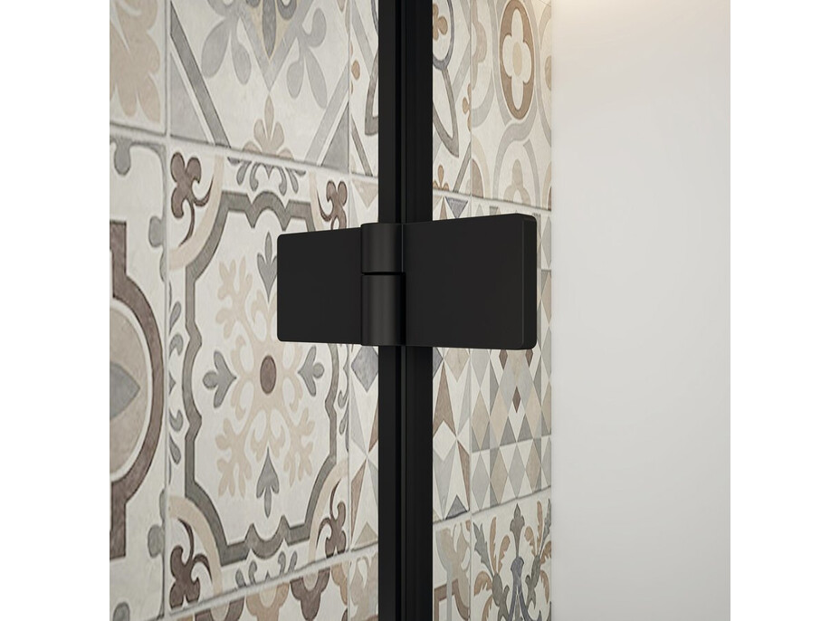 Gelco TRINITY BLACK obdĺžnikový sprchovací kút 1200x1000mm, číre sklo, ľavé GT5610-12CL-B