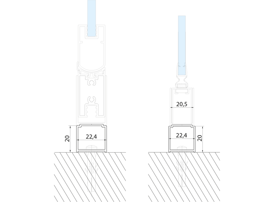 Gelco LORO rozširovací profil 20mm GN620