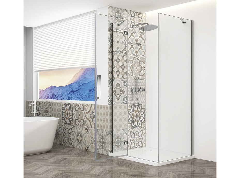 Gelco TRINITY CHROME obdĺžnikový sprchovací kút 800x1200mm, číre sklo, ľavé GT5612-80CL-CH