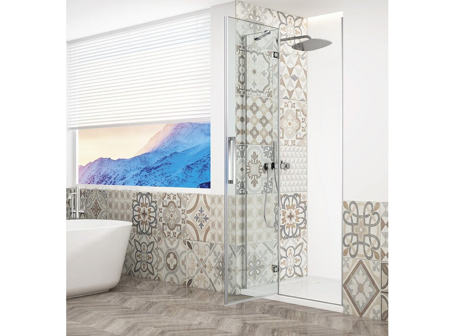 Gelco TRINITY CHROME sprchové dvere do niky 1100mm, číre sklo, ľavé GT1211CL-CH