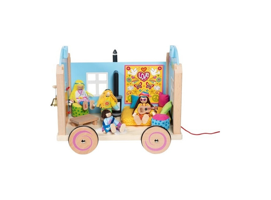 Goki Drevený karavan pre bábiky