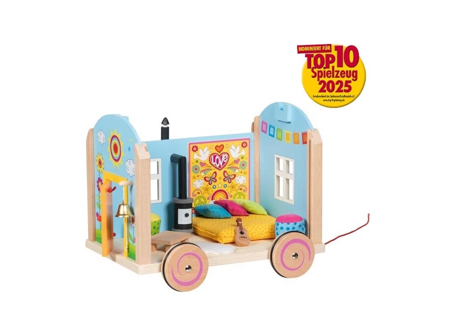 Goki Drevený karavan pre bábiky