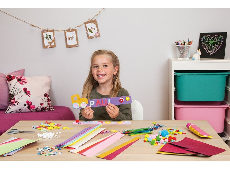 Lena Kreatívny kufrík pre malých domácich majstrov ružový 800 ks
