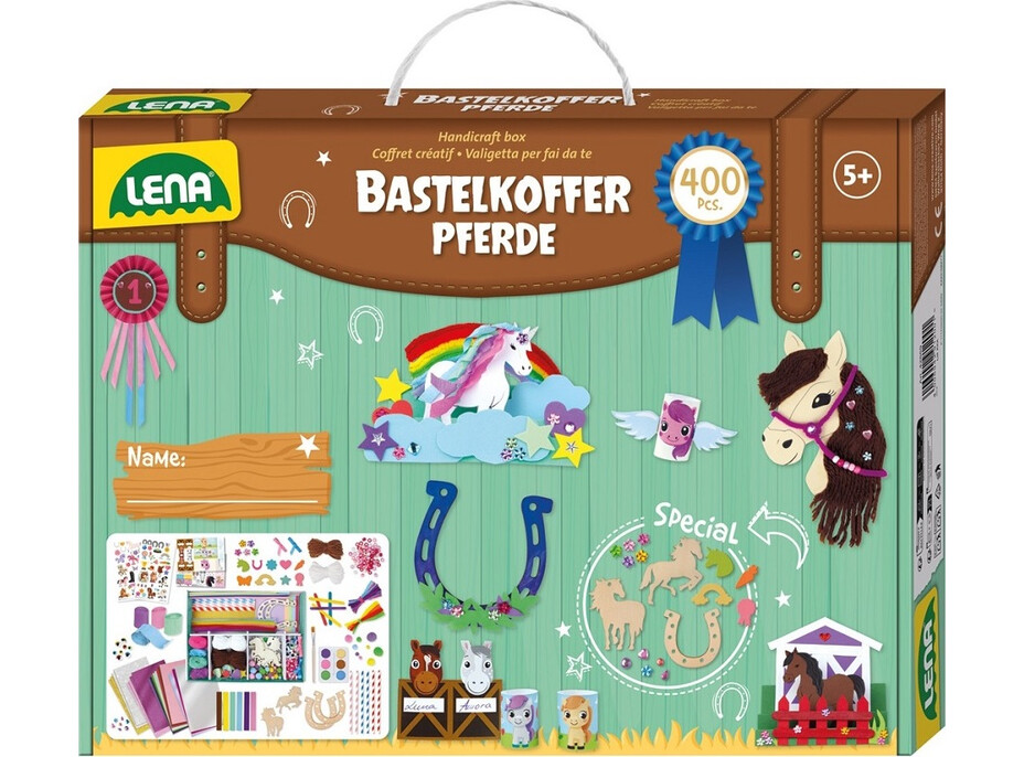Lena Kreatívny kufrík pre malých domácich majstrov Kone 400 ks