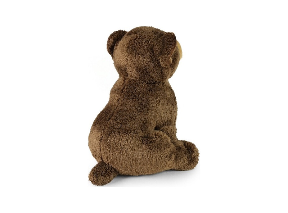 Rappa Plyšový medveď hnedý sediaci 15 cm ECO-FRIENDLY