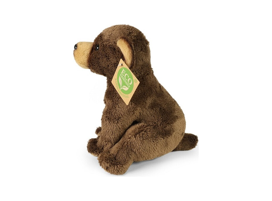 Rappa Plyšový medveď hnedý sediaci 15 cm ECO-FRIENDLY