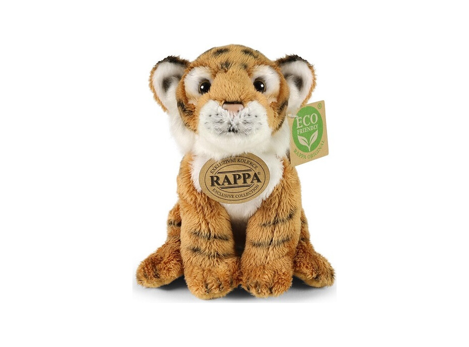 Rappa Plyšový tiger sediaci 15 cm ECO-FRIENDLY