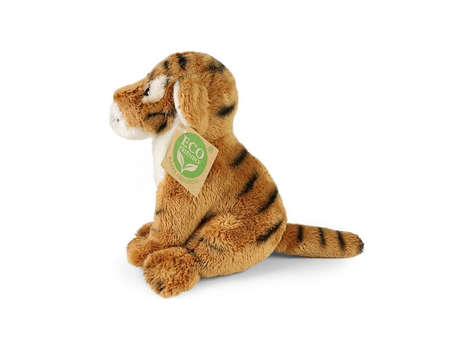 Rappa Plyšový tiger sediaci 15 cm ECO-FRIENDLY