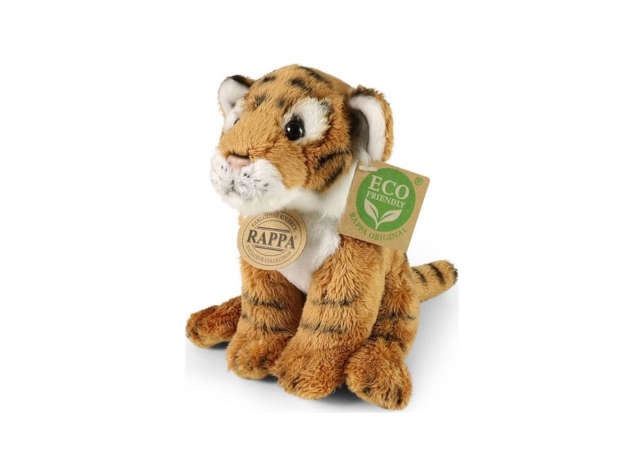 Rappa Plyšový tiger sediaci 15 cm ECO-FRIENDLY
