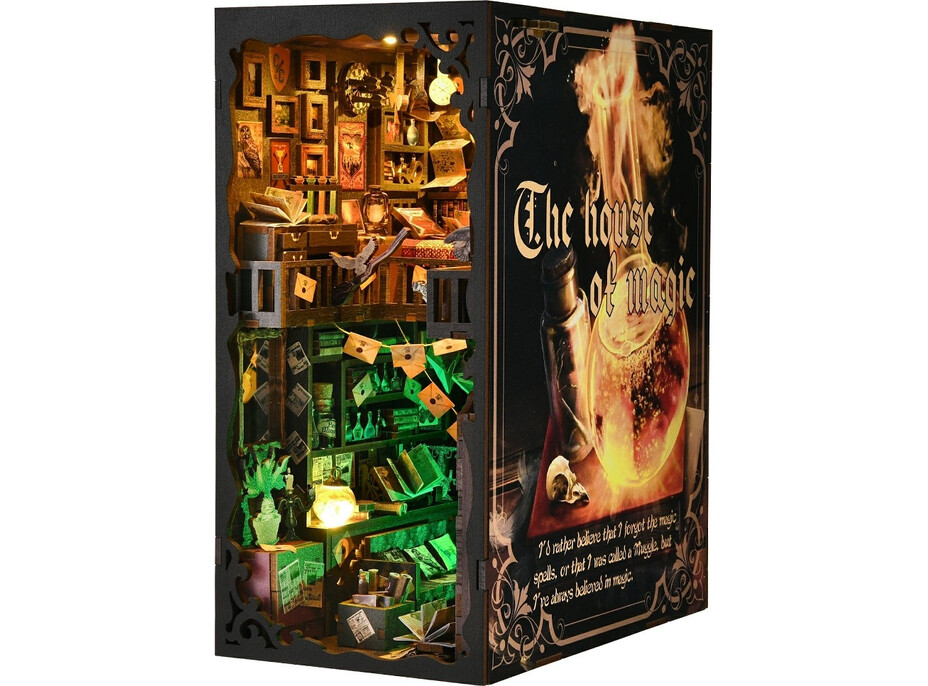 2Kids Toys 3D skladačka Zarážka na knihy Miniatúra domčeka Dom kúziel