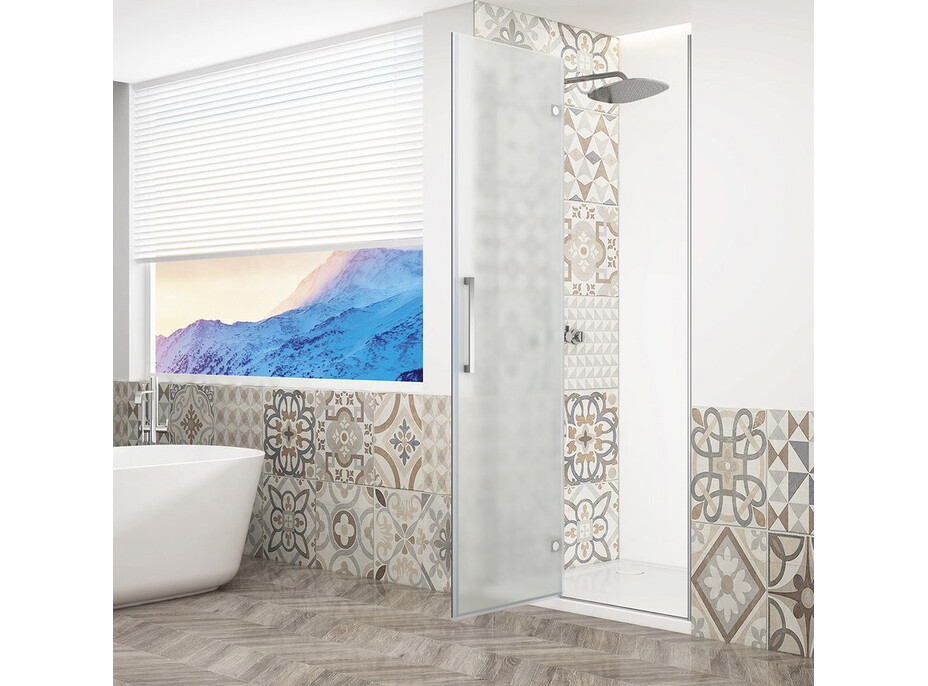 Gelco TRINITY CHROME sprchové dvere do niky 800mm, matné sklo, ľavé GT1280ML-CH