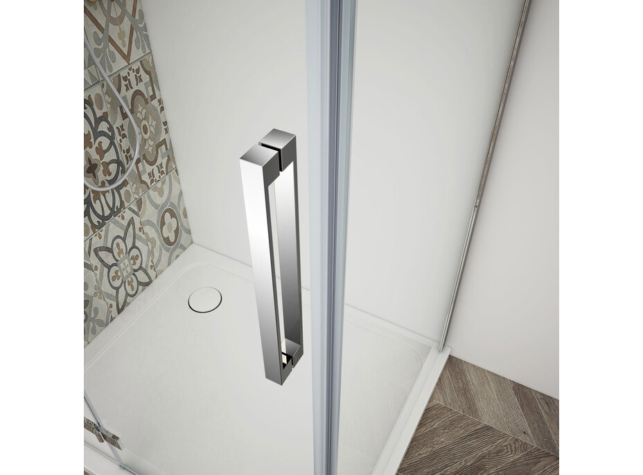 Gelco TRINITY CHROME sprchové dvere do niky 1000mm, číre sklo, ľavé GT1210CL-CH