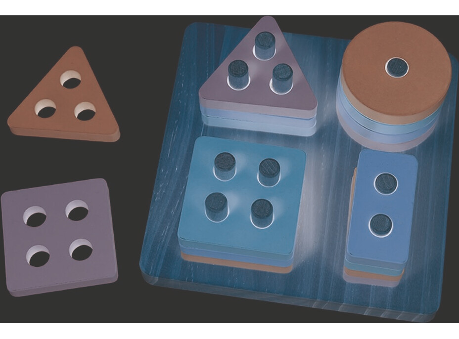 2Kids Toys Nasadzovanie Farebné tvary