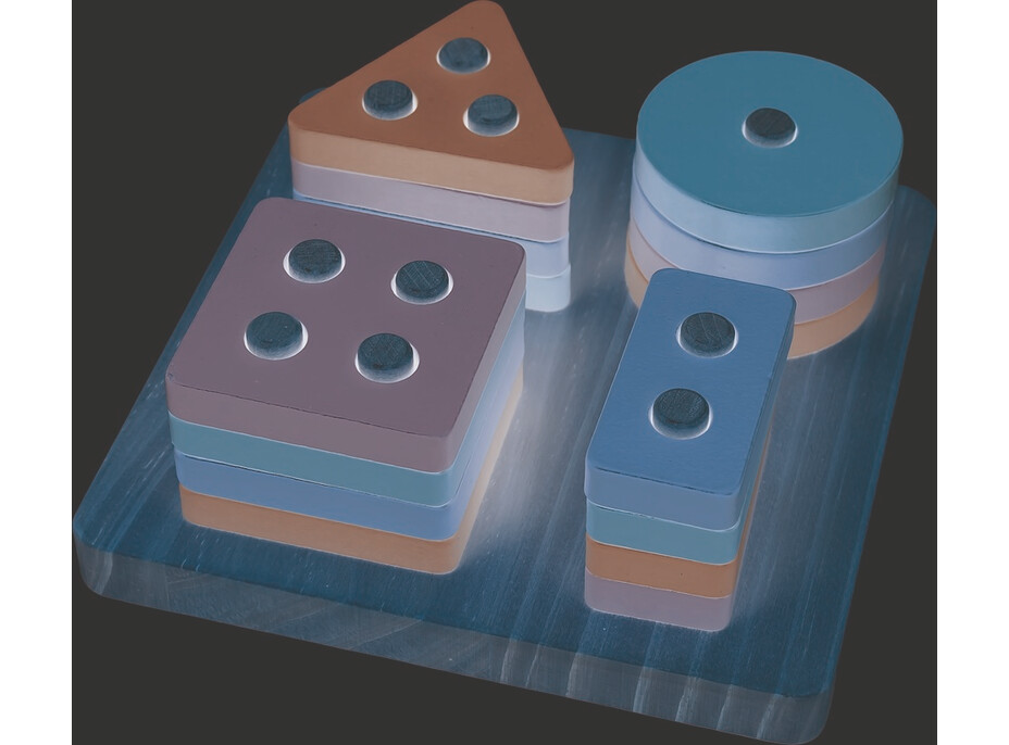 2Kids Toys Nasadzovanie Farebné tvary