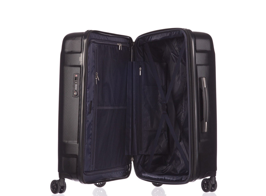 Moderné cestovné kufre STOCKHOLM - čierne