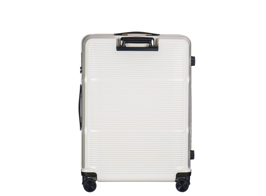 Moderné cestovné kufre VIENNA - biele