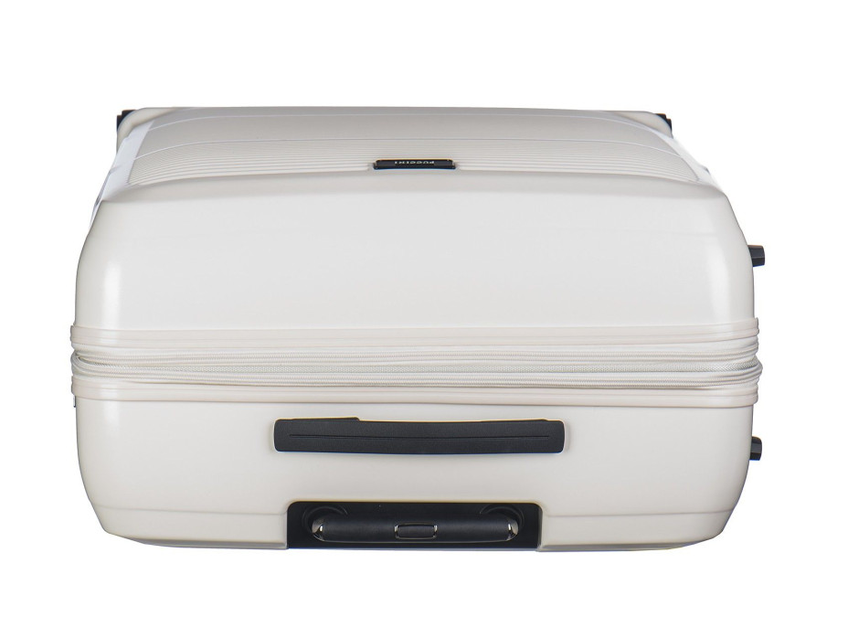 Moderné cestovné kufre VIENNA - biele