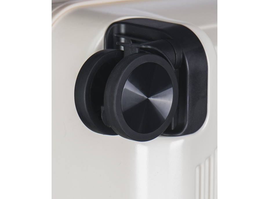 Moderné cestovné kufre VIENNA - biele