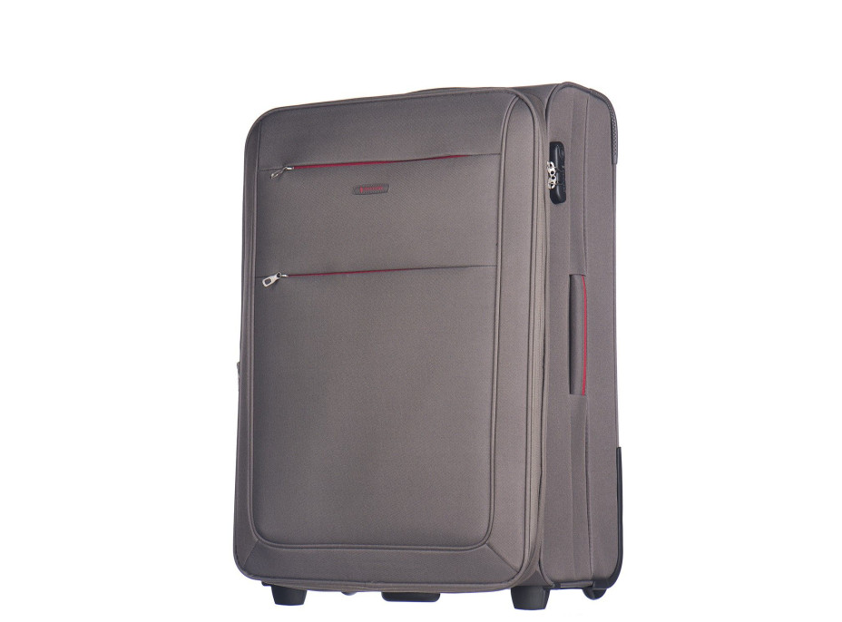 Moderné cestovné kufre Camerino - sivé