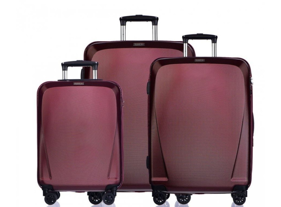 Moderné cestovné kufre LONDON - červené