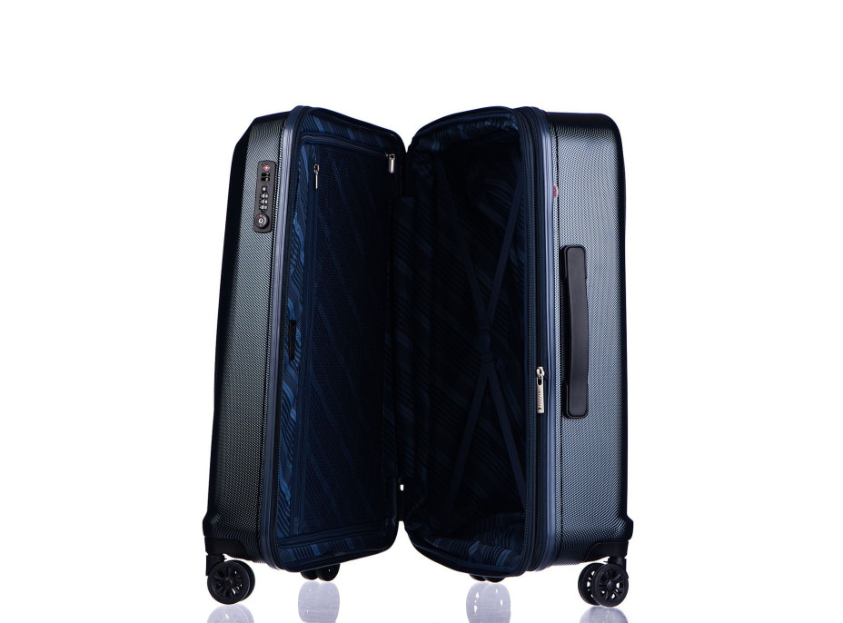 Moderné cestovné kufre LONDON - modré