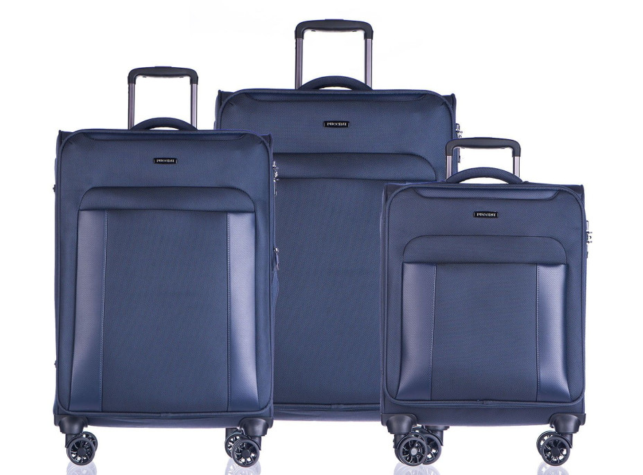 Moderné cestovné kufre BERLIN - modré
