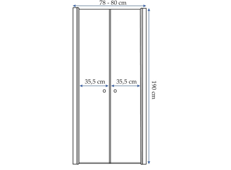 Sprchové dvere MAXMAX Rea WESTERN SPACE 80 cm