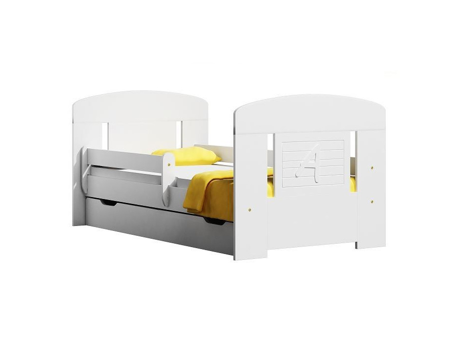 Detská posteľ so zásuvkami SCHOOL 140x70 cm + matrac
