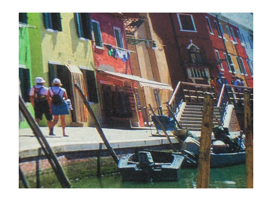 Pohľadnica na plátno fotokoláž 30x40 cm