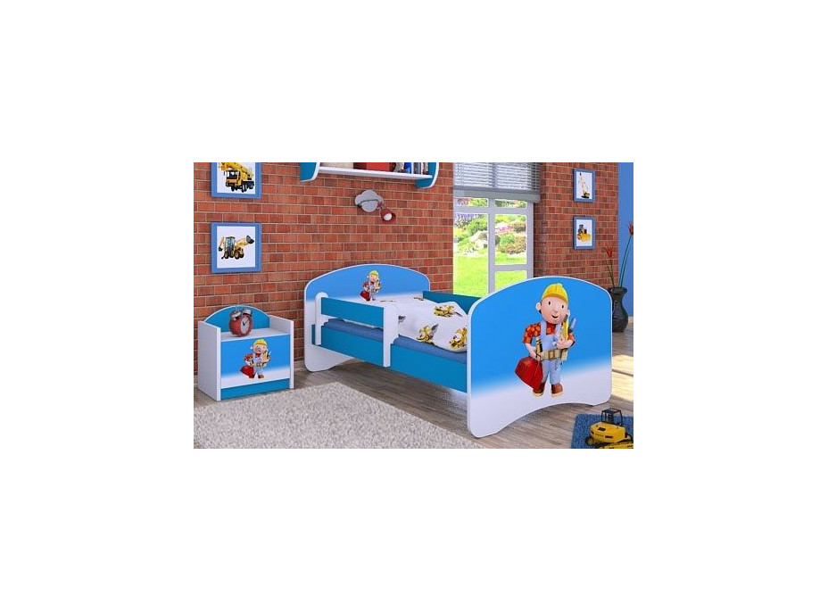 Detská posteľ bez šuplíku 180x90cm BOŘEK STAVITEL