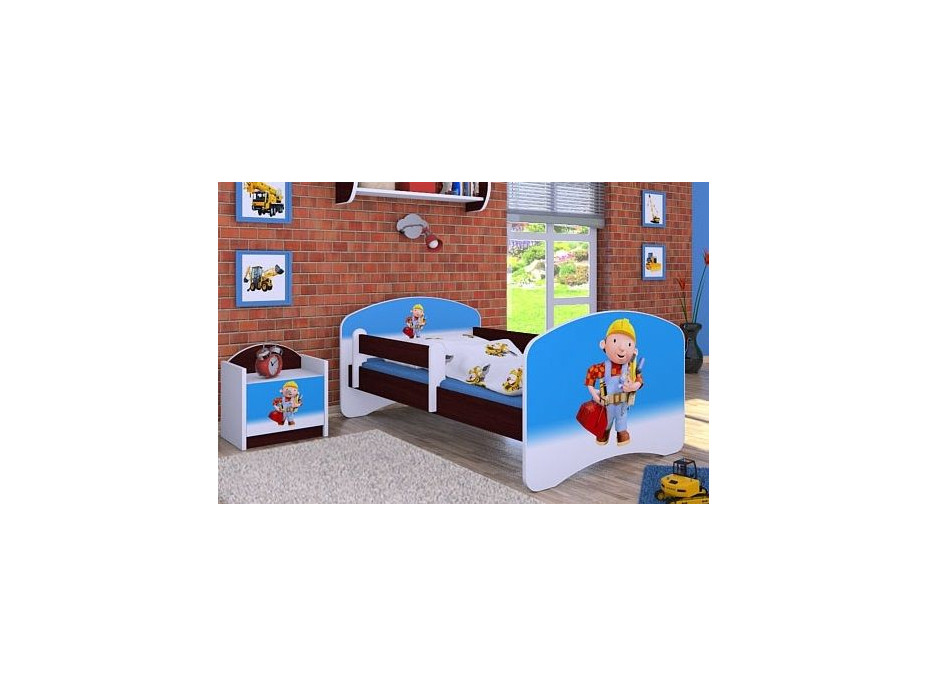 Detská posteľ bez šuplíku 160x80cm BOŘEK STAVITEL